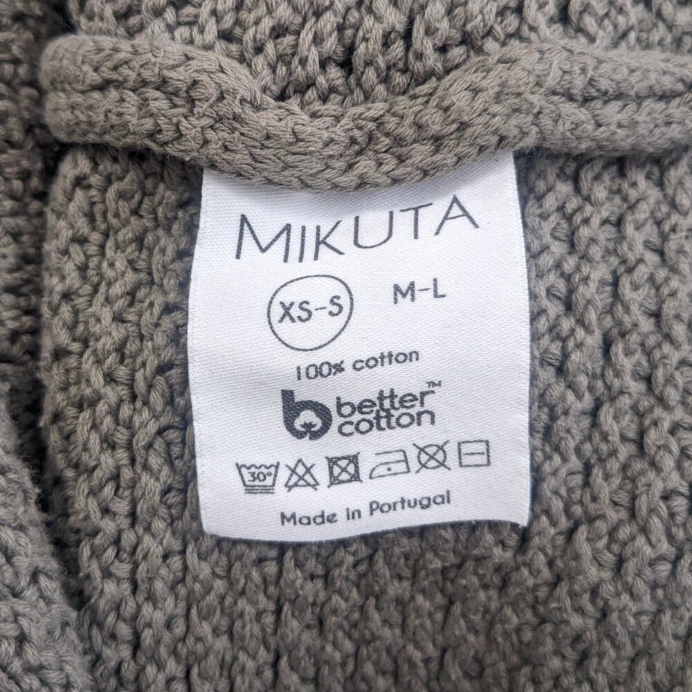 mikuta long knitted sweater olive green size extra small / small - Picture 8 of 8